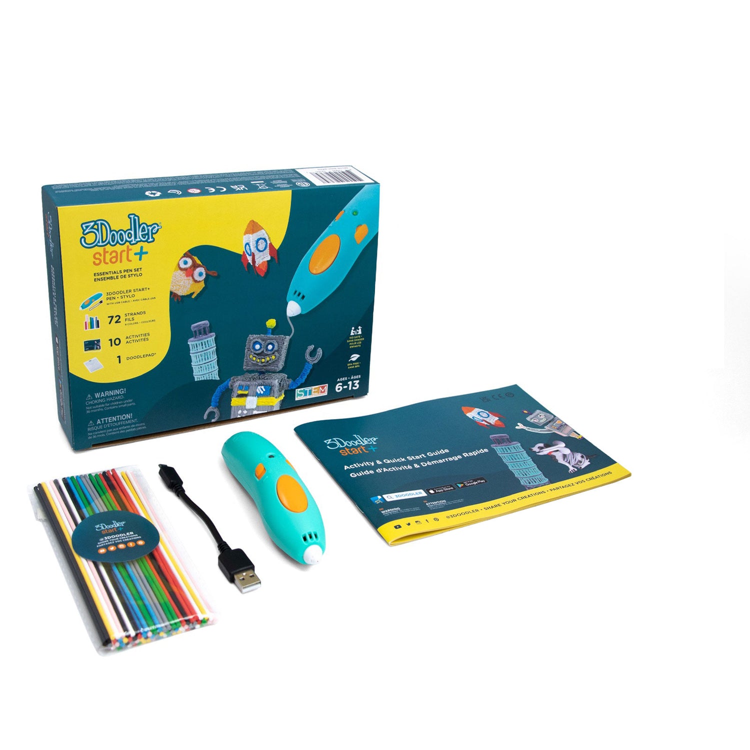 3Doodler Start+ Essentials 3D Printing Pen Set